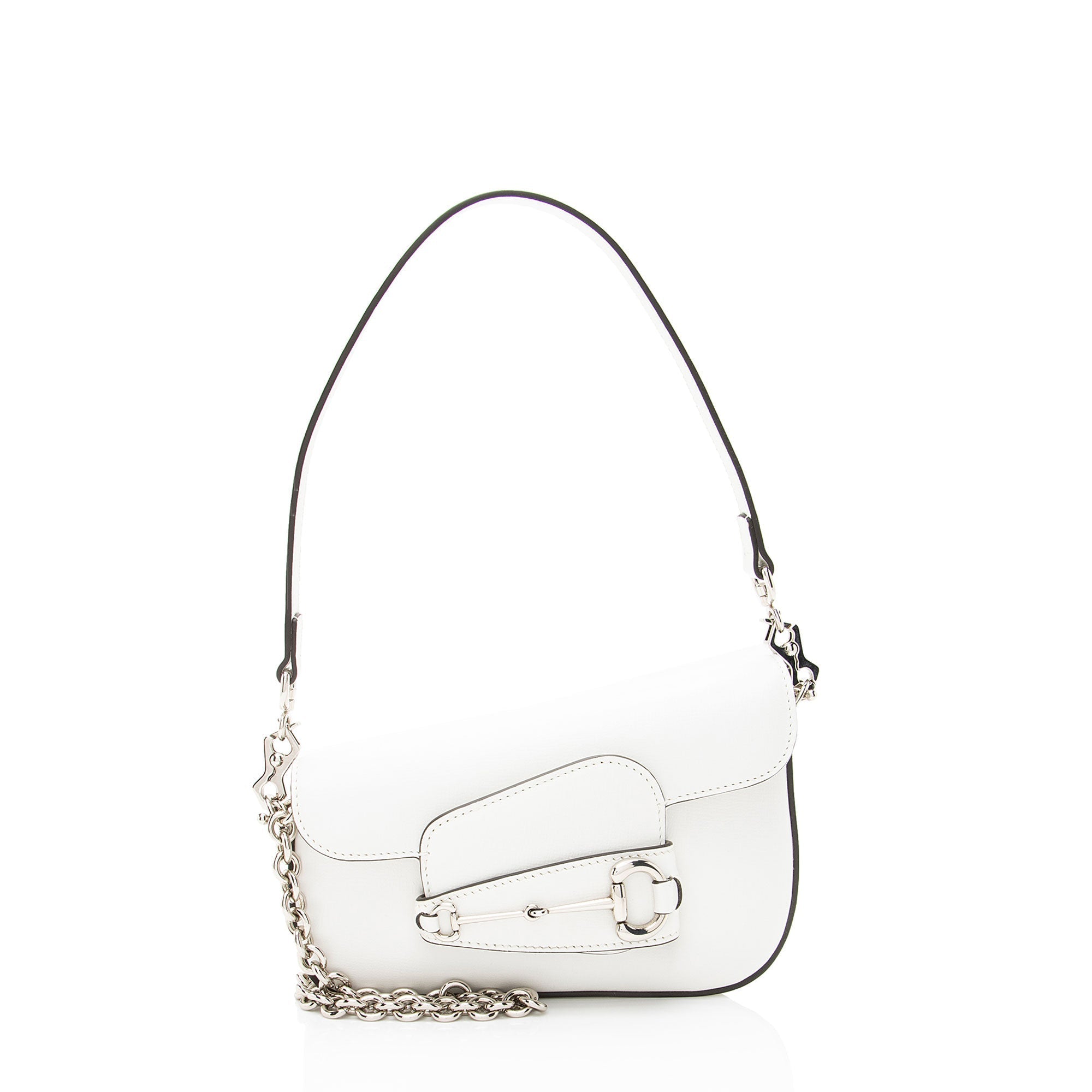 Gucci Calfskin Horsebit 1955 Asymmetric Mini Shoulder Bag