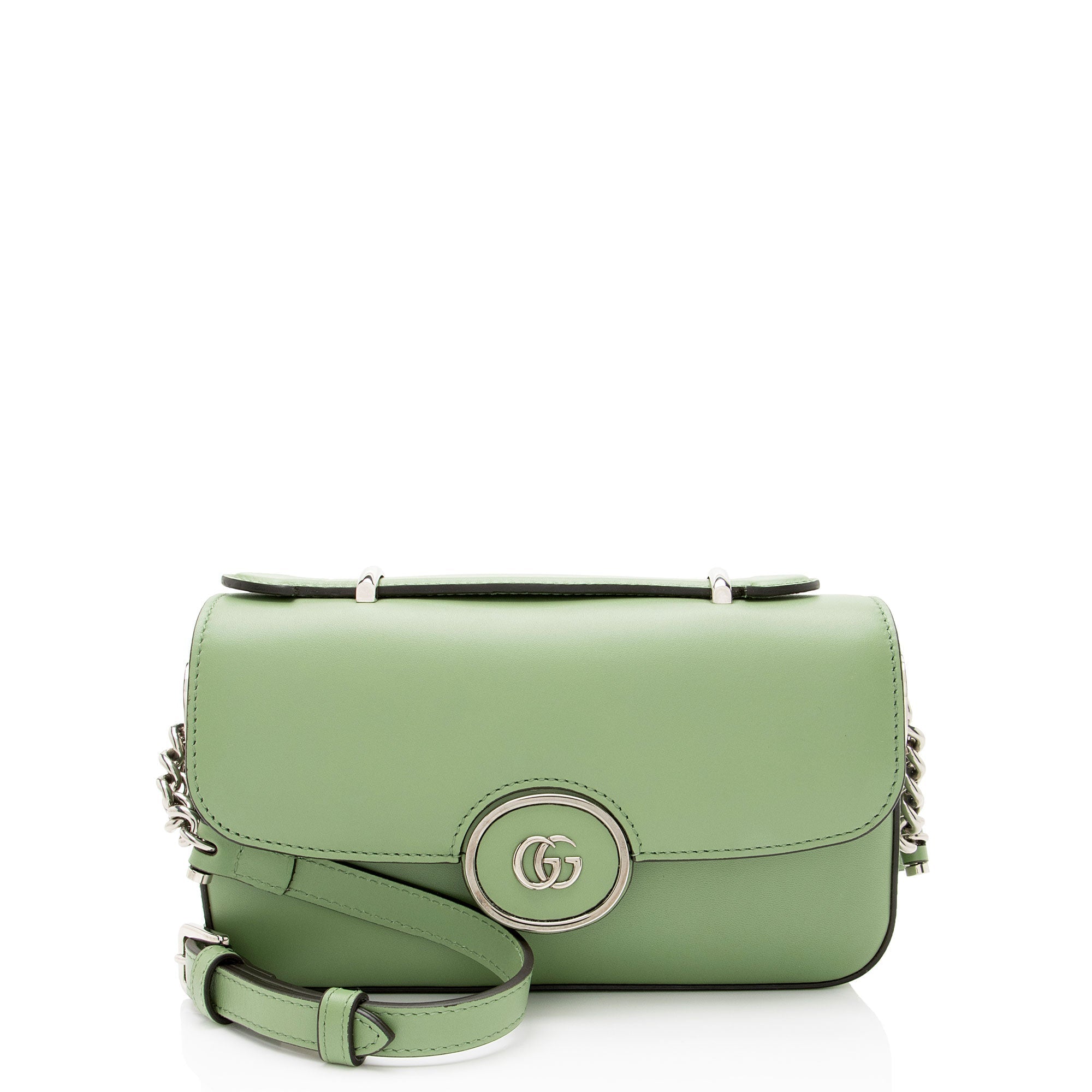 Gucci Calfskin Petite GG Mini Shoulder Bag