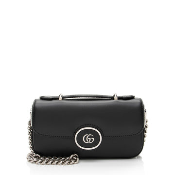 Gucci Calfskin Petite GG Mini Shoulder Bag