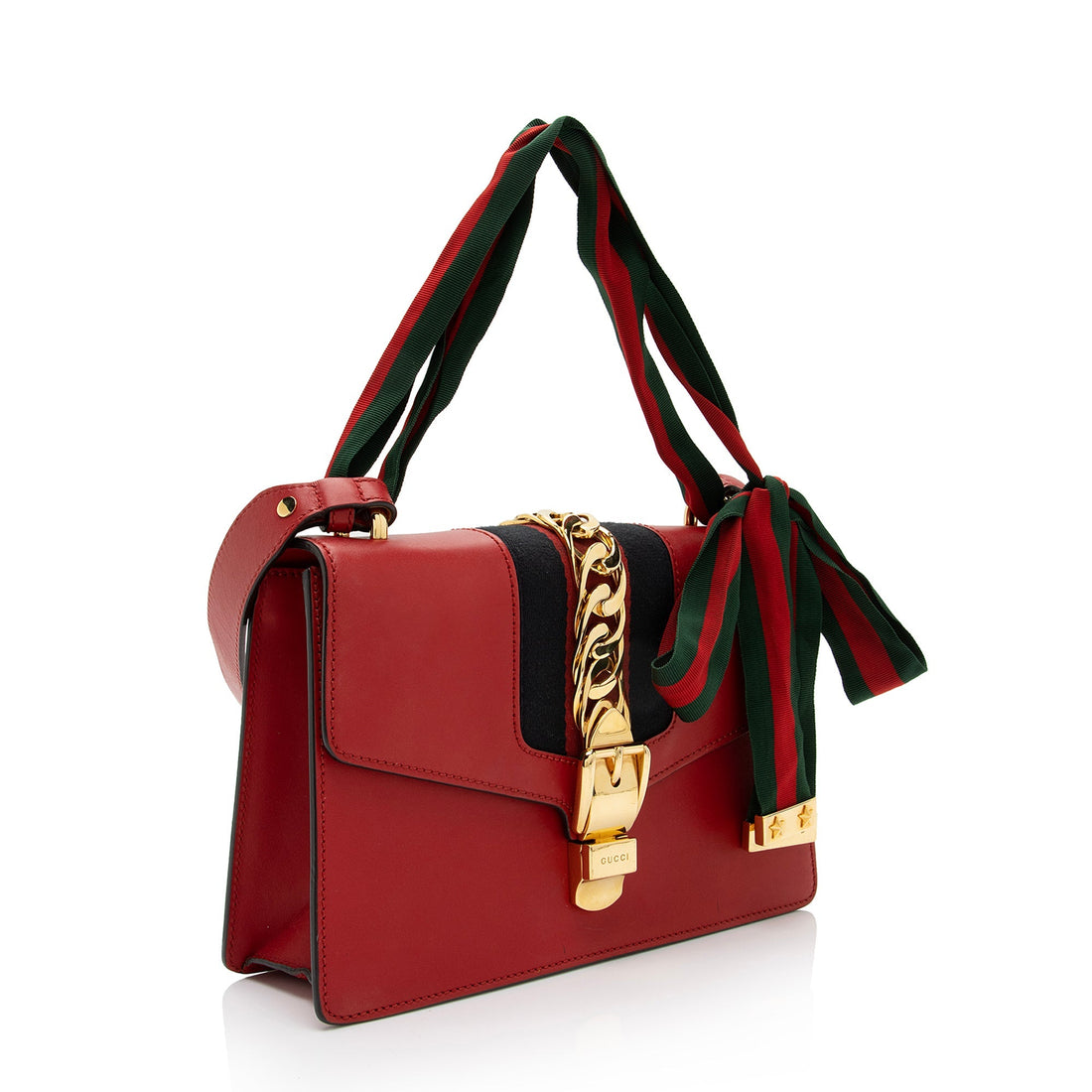 Gucci Calfskin Sylvie Small Shoulder Bag (SHF-eOUvJC)