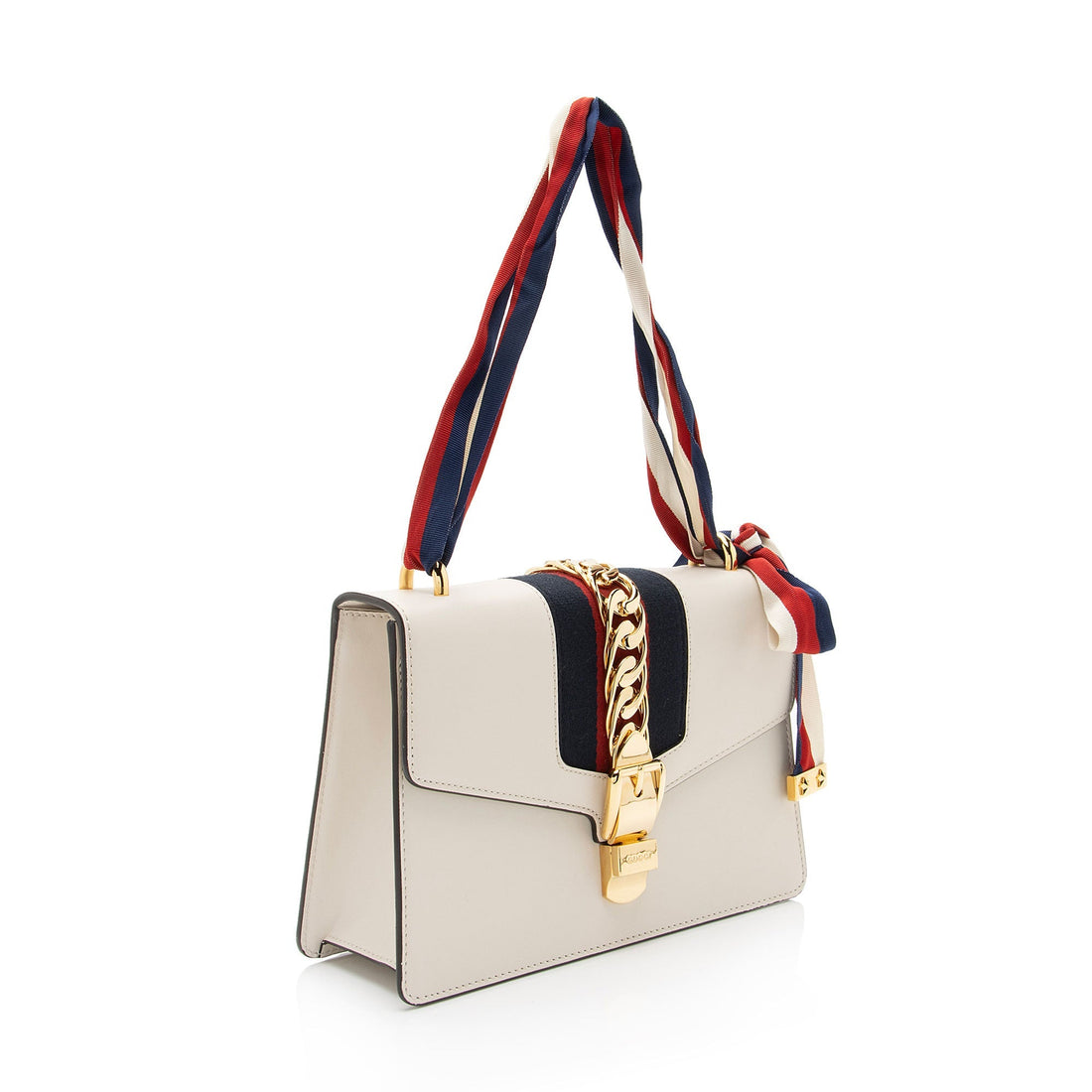 Gucci Calfskin Sylvie Small Shoulder Bag (SHF-G6Ob0L)