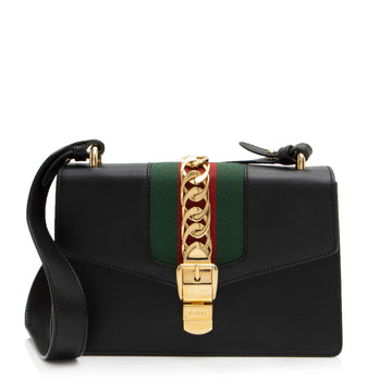 Gucci Calfskin Sylvie Small Shoulder Bag (SHF-0C37e0)