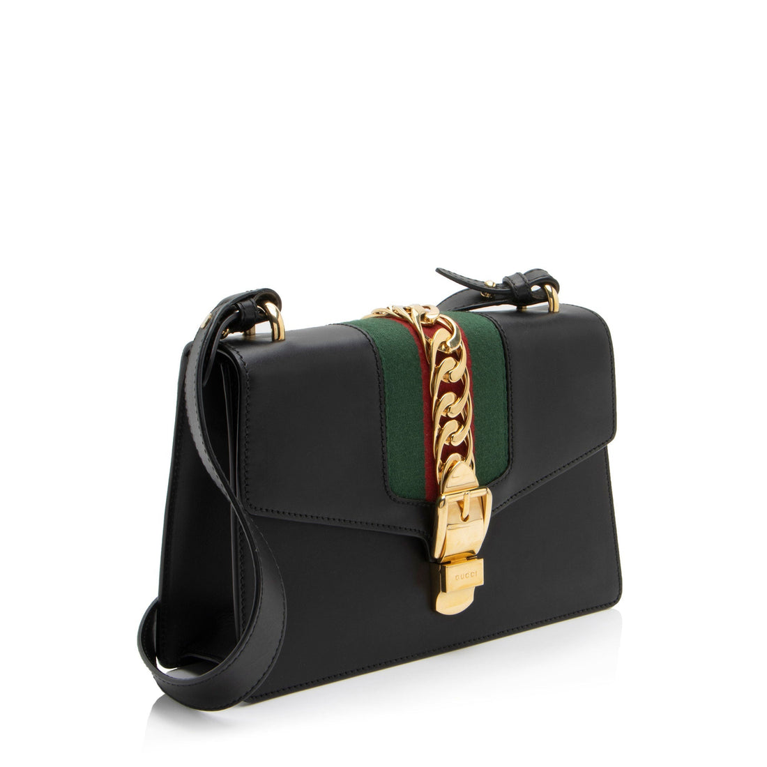 Gucci Calfskin Sylvie Small Shoulder Bag (SHF-0C37e0)