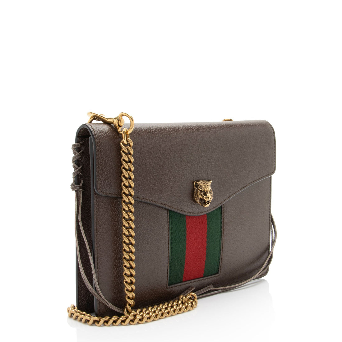 Gucci Calfskin Web Animalier Shoulder Bag