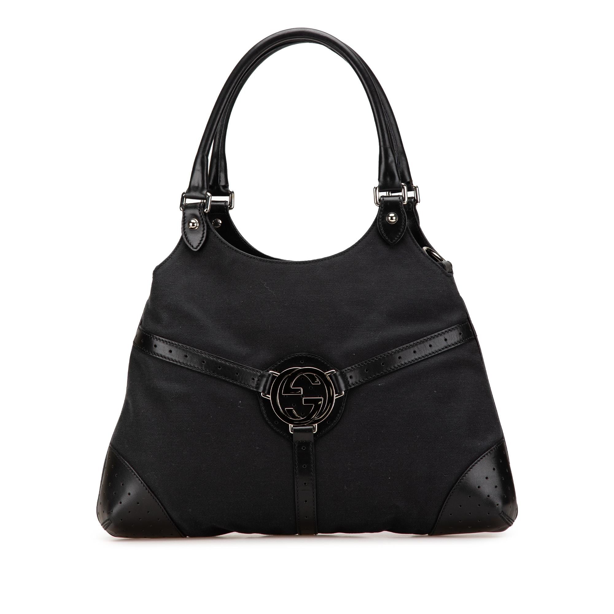 Gucci Canvas Reins Shoulder Bag