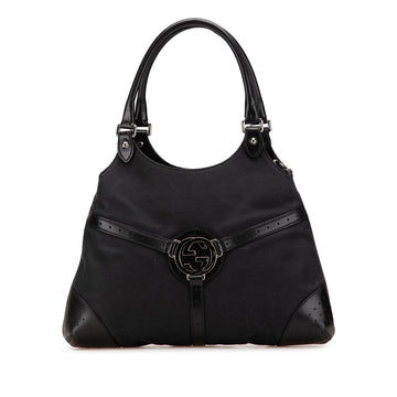 Gucci Canvas Reins Shoulder Bag