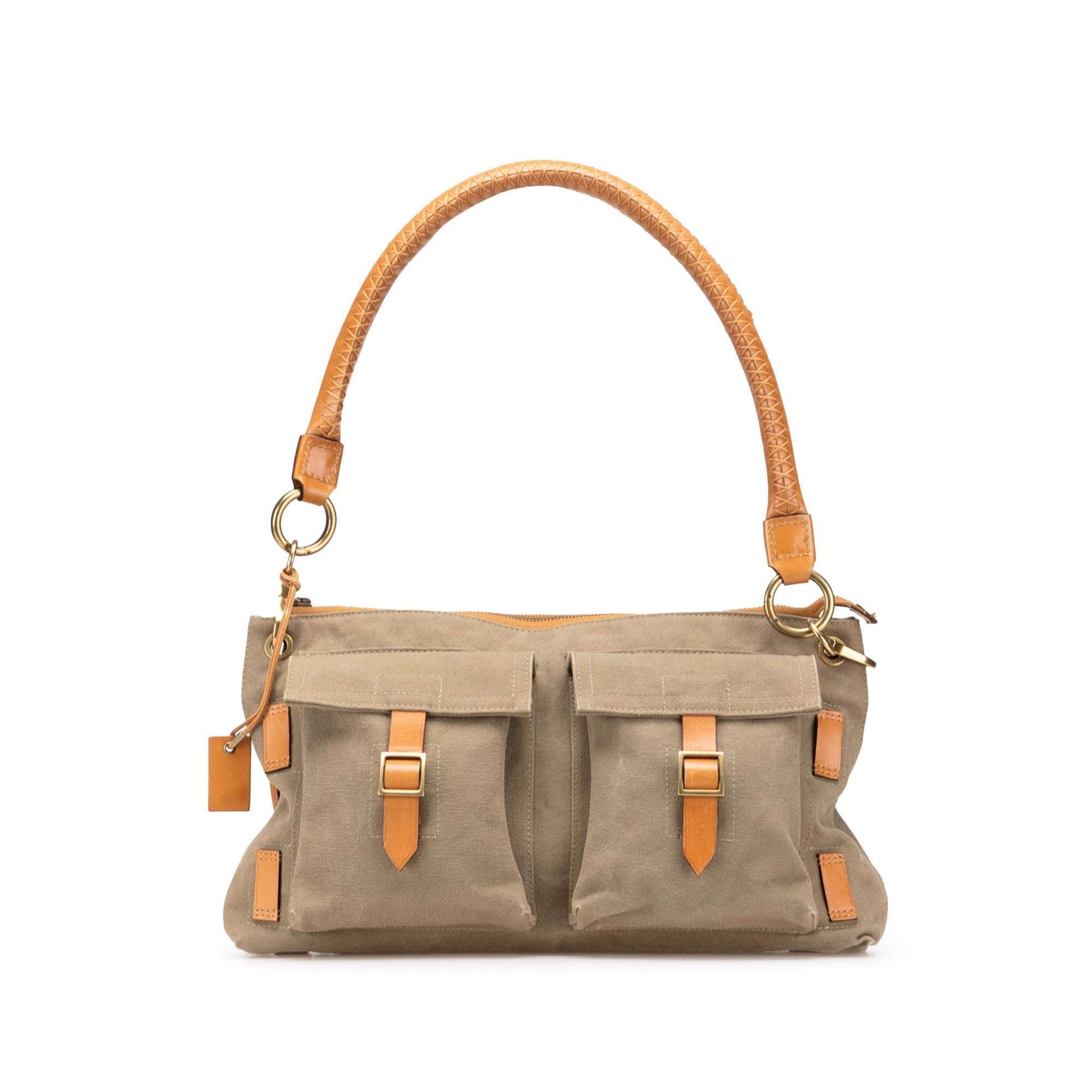 Gucci Canvas Utilitarian Shoulder Bag