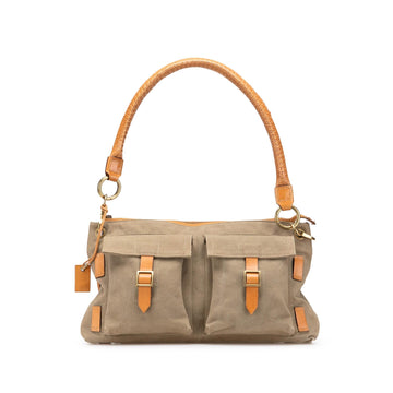 Gucci Canvas Utilitarian Shoulder Bag