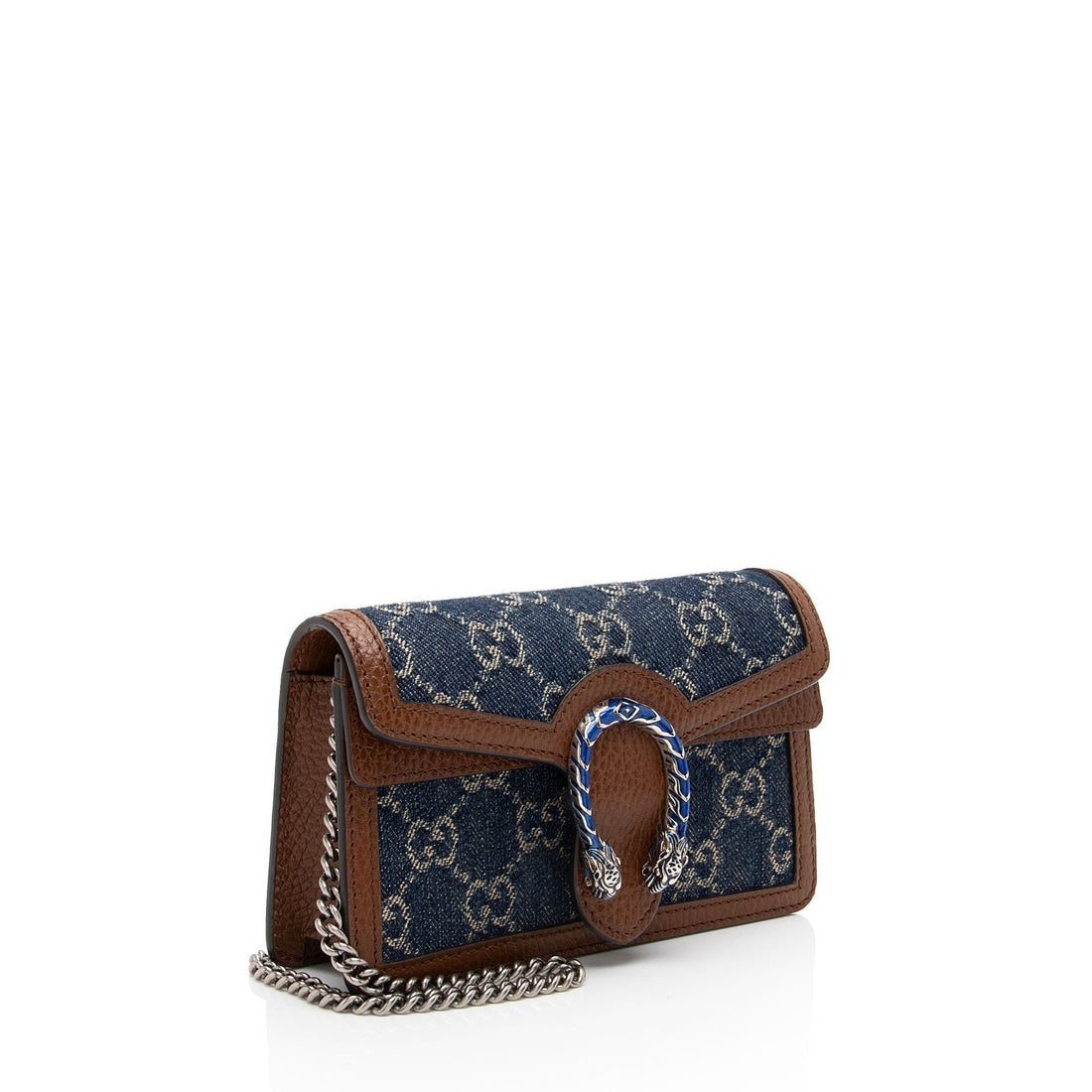 Gucci Denim Dionysus Super Mini Shoulder Bag (SHF-9gWZMu)