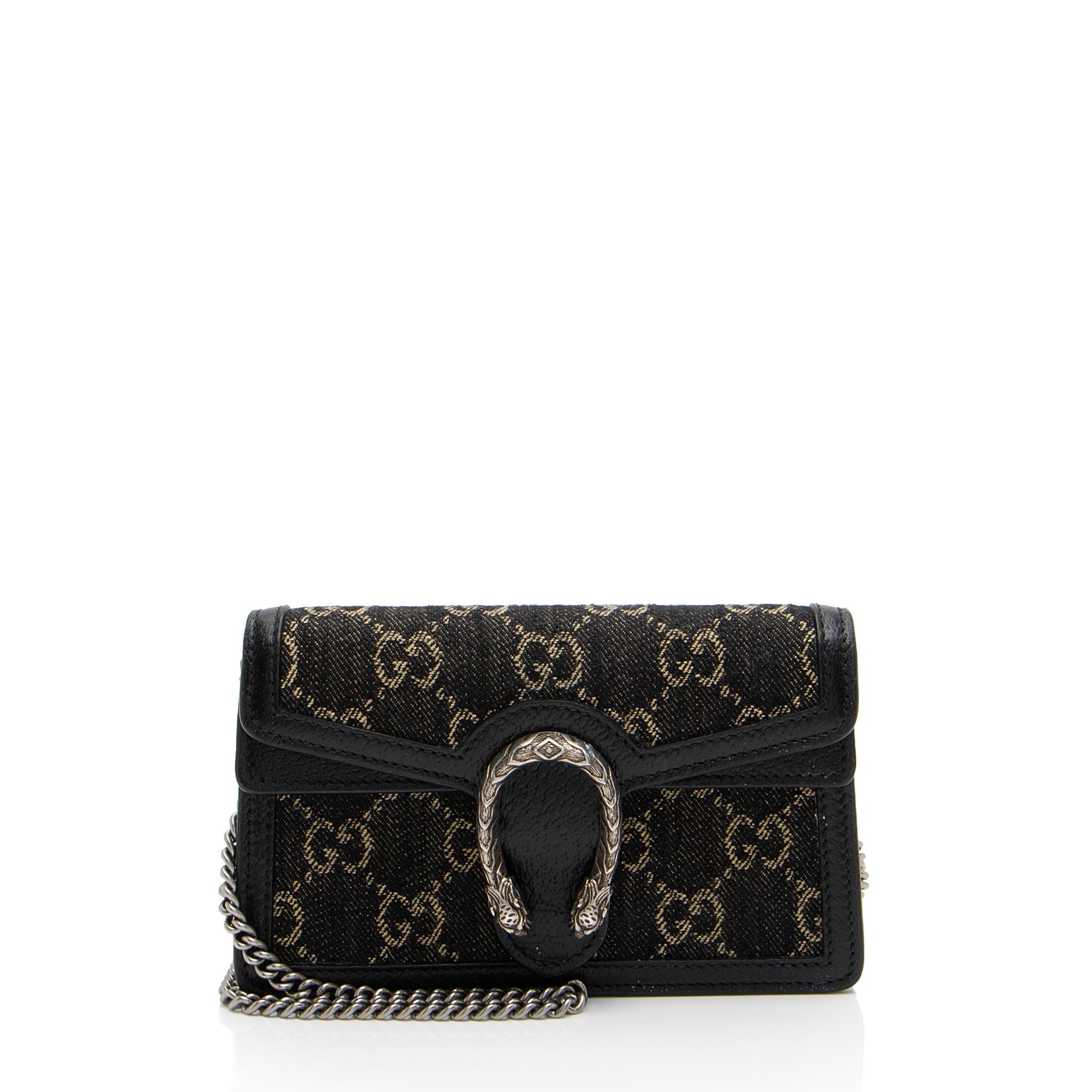Gucci Denim Dionysus Super Mini Shoulder Bag (SHF-znXV7t)