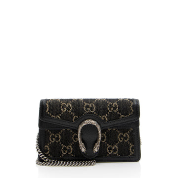 Gucci Denim Dionysus Super Mini Shoulder Bag (SHF-znXV7t)