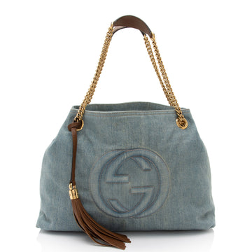 Gucci Denim Soho Medium Shoulder Bag