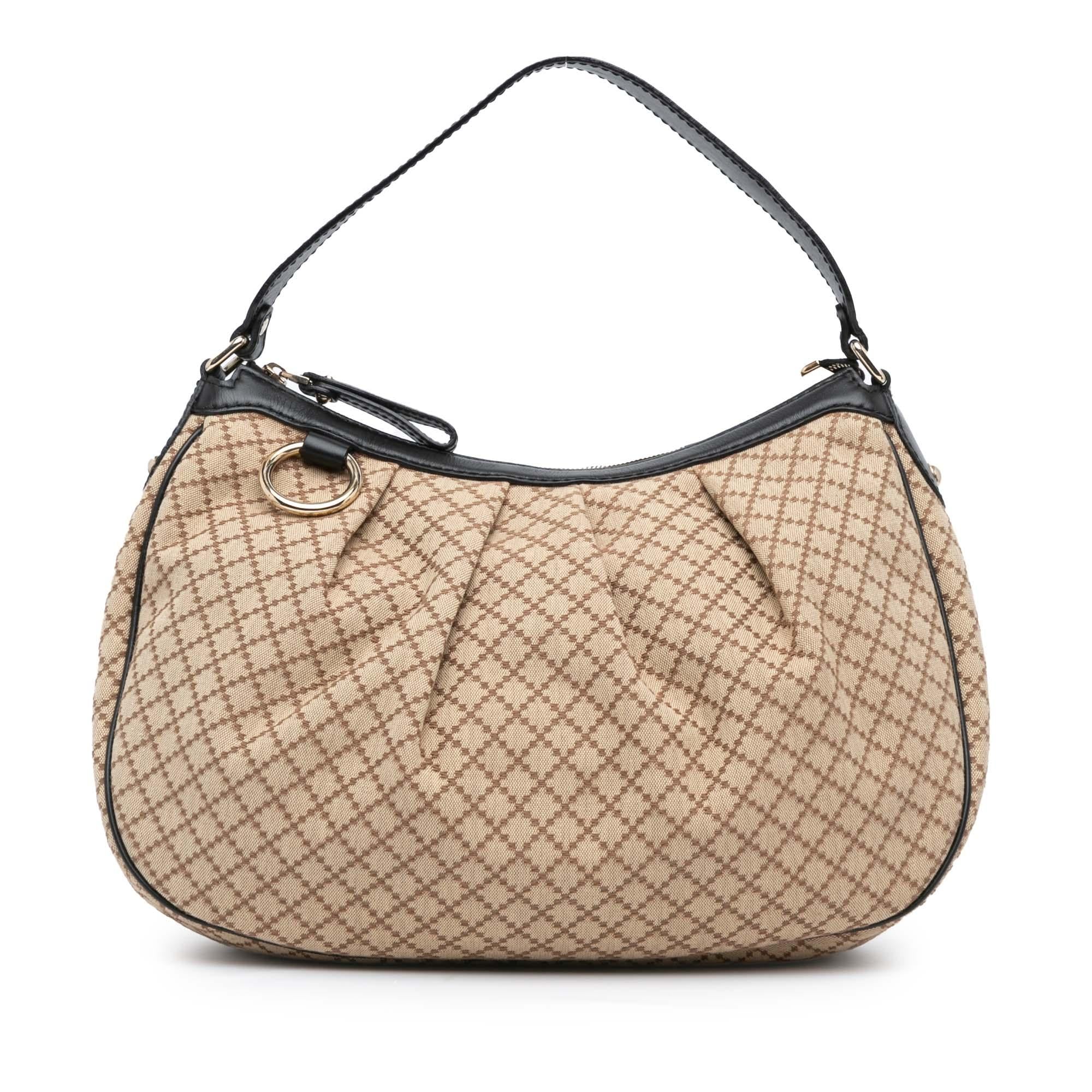 Gucci Diamante Canvas Sukey Shoulder Bag