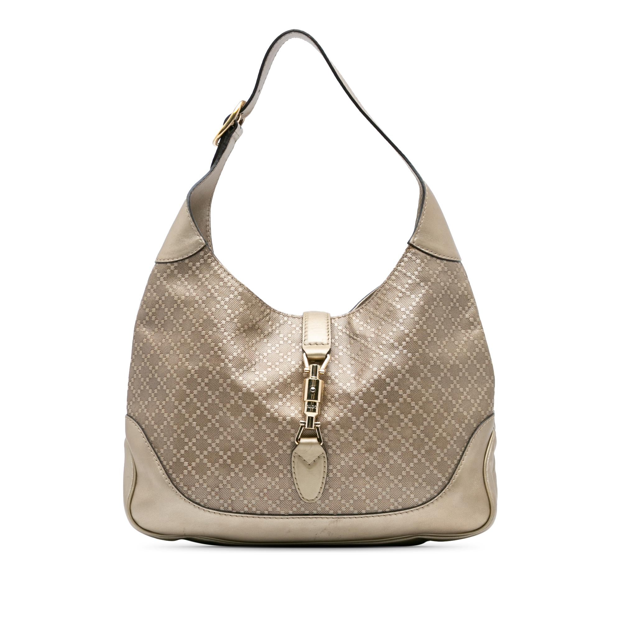 Gucci Diamante Leather Jackie O Bouvier Shoulder Bag