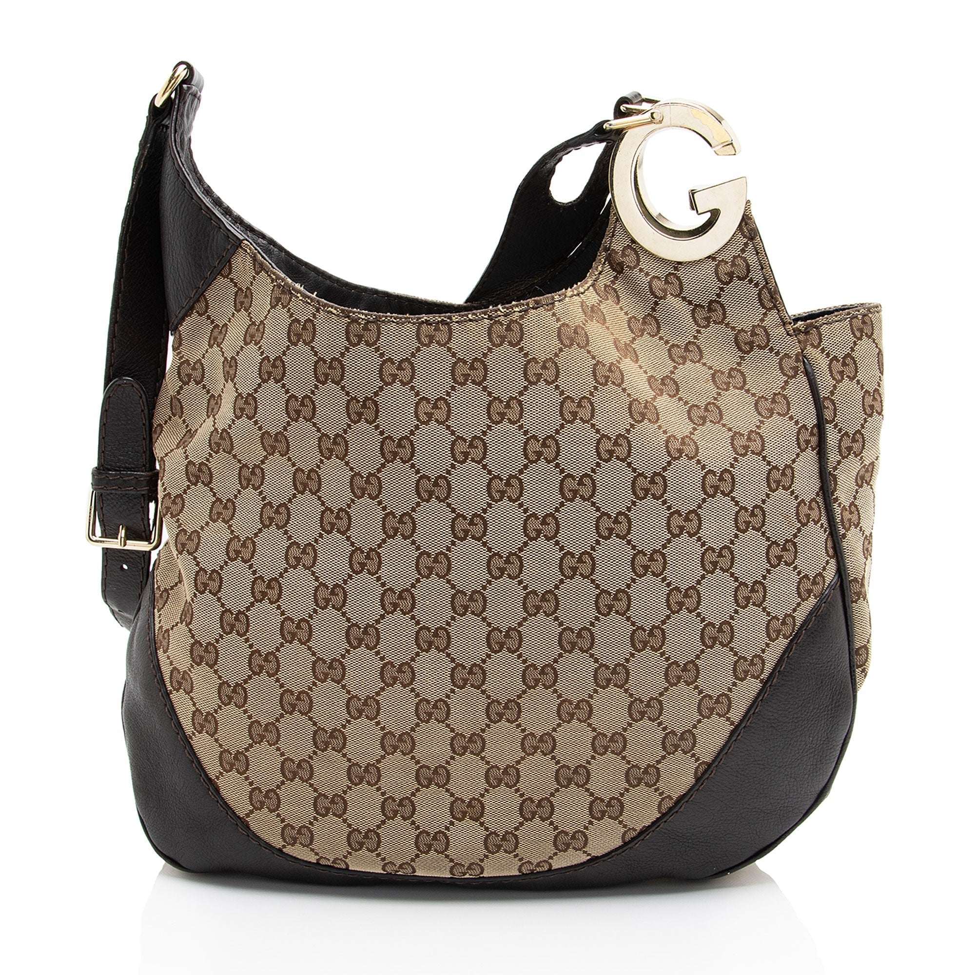 Gucci GG Canvas Charlotte Medium Shoulder Bag (SHF-2fr7e3)