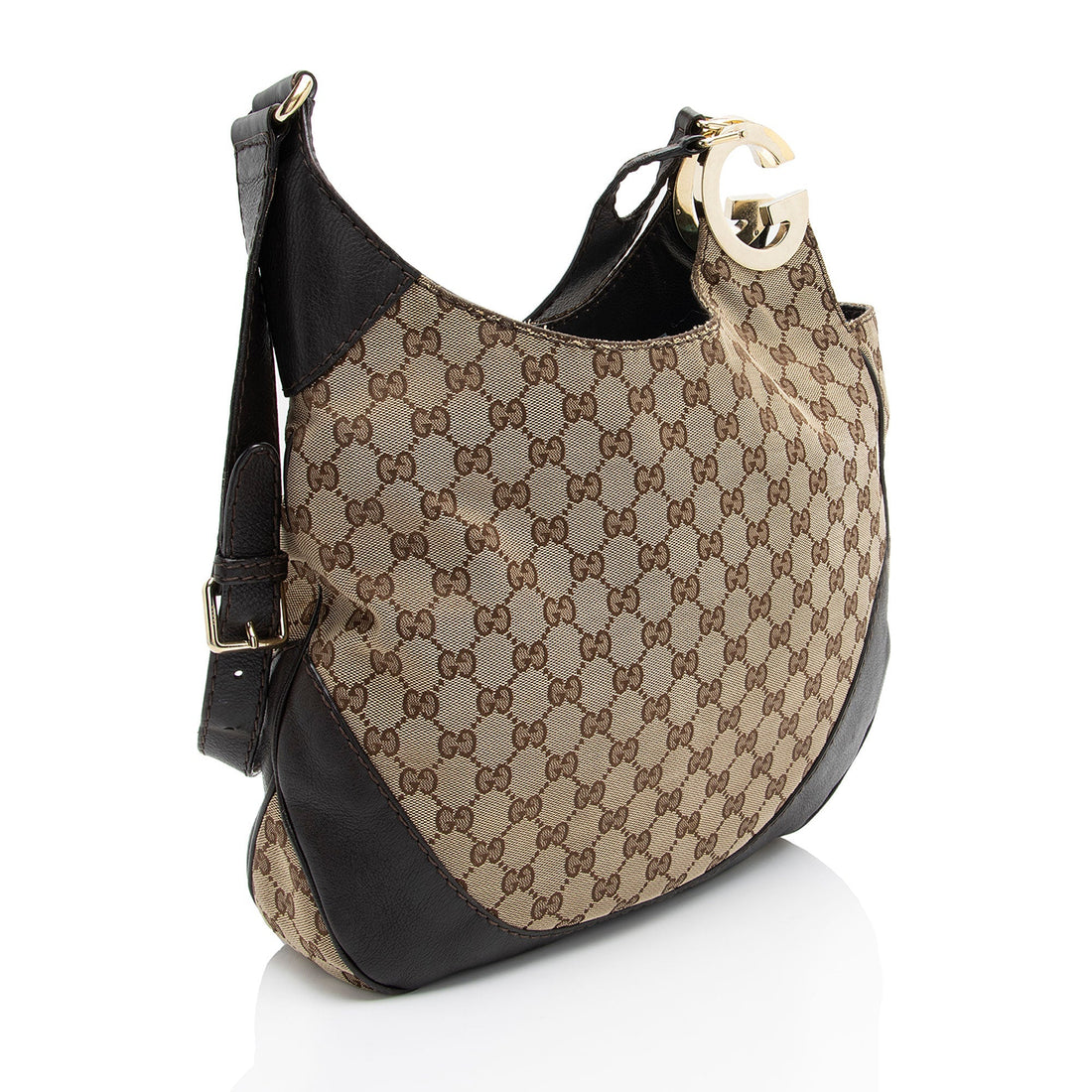 Gucci GG Canvas Charlotte Medium Shoulder Bag (SHF-2fr7e3)