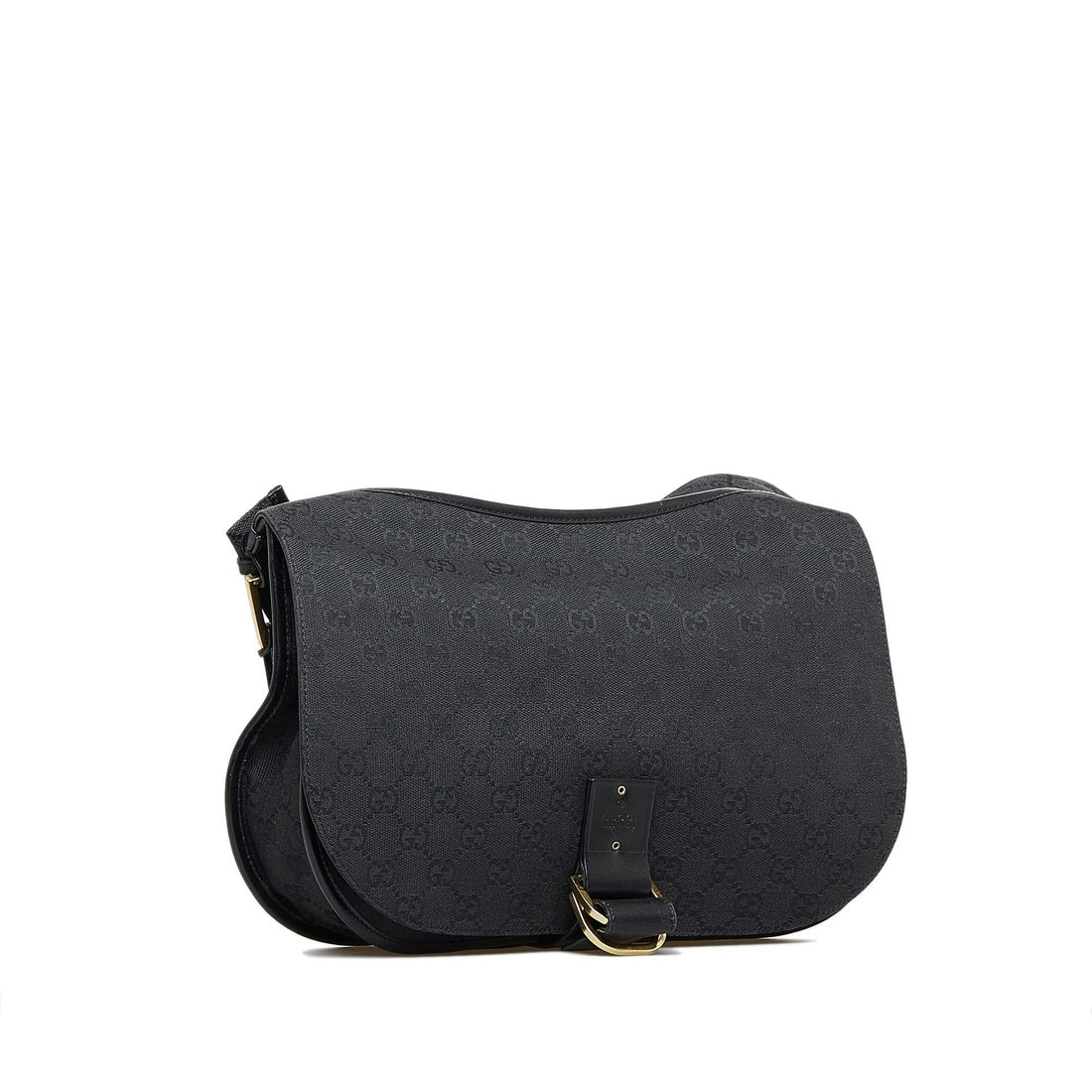 Gucci GG Canvas Flap Shoulder Bag (SHG-tltDgF)