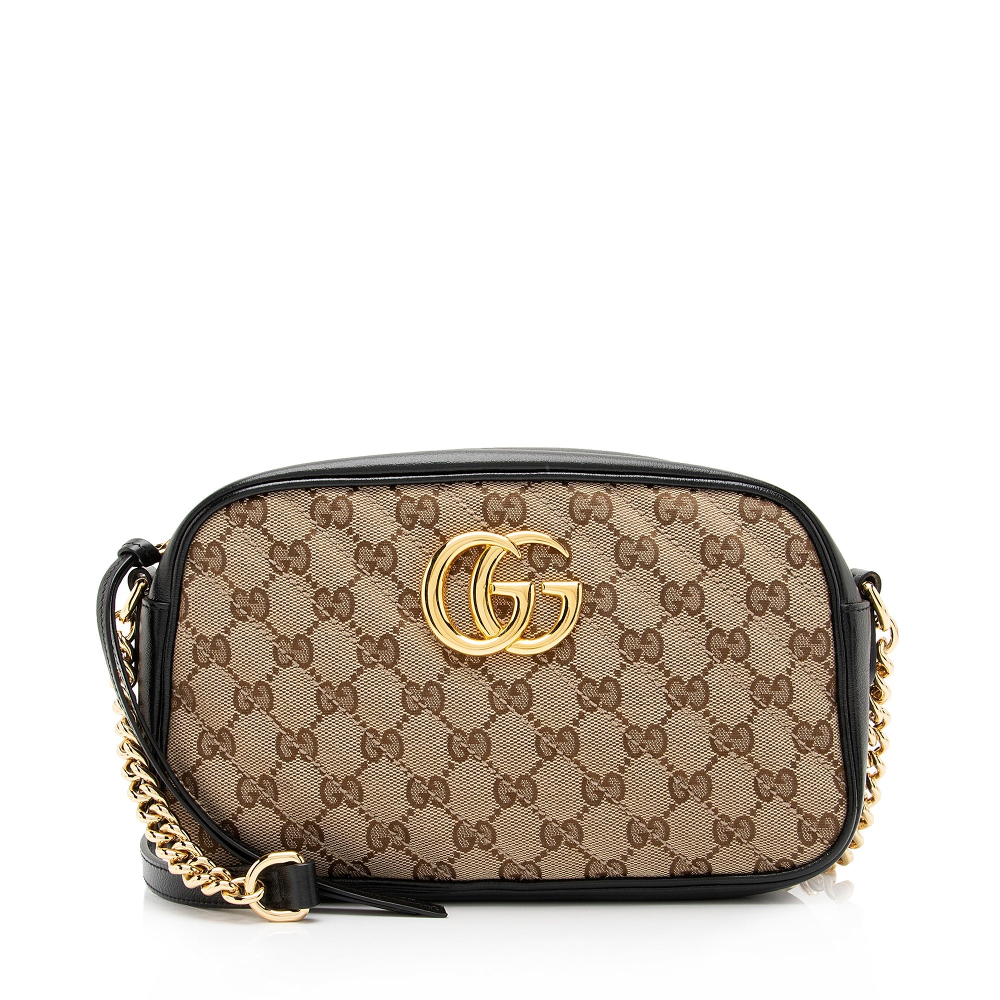 Gucci GG Canvas GG Marmont Small Shoulder Bag (SHF-23736)