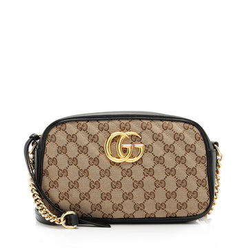 Gucci GG Canvas GG Marmont Small Shoulder Bag (SHF-23736)