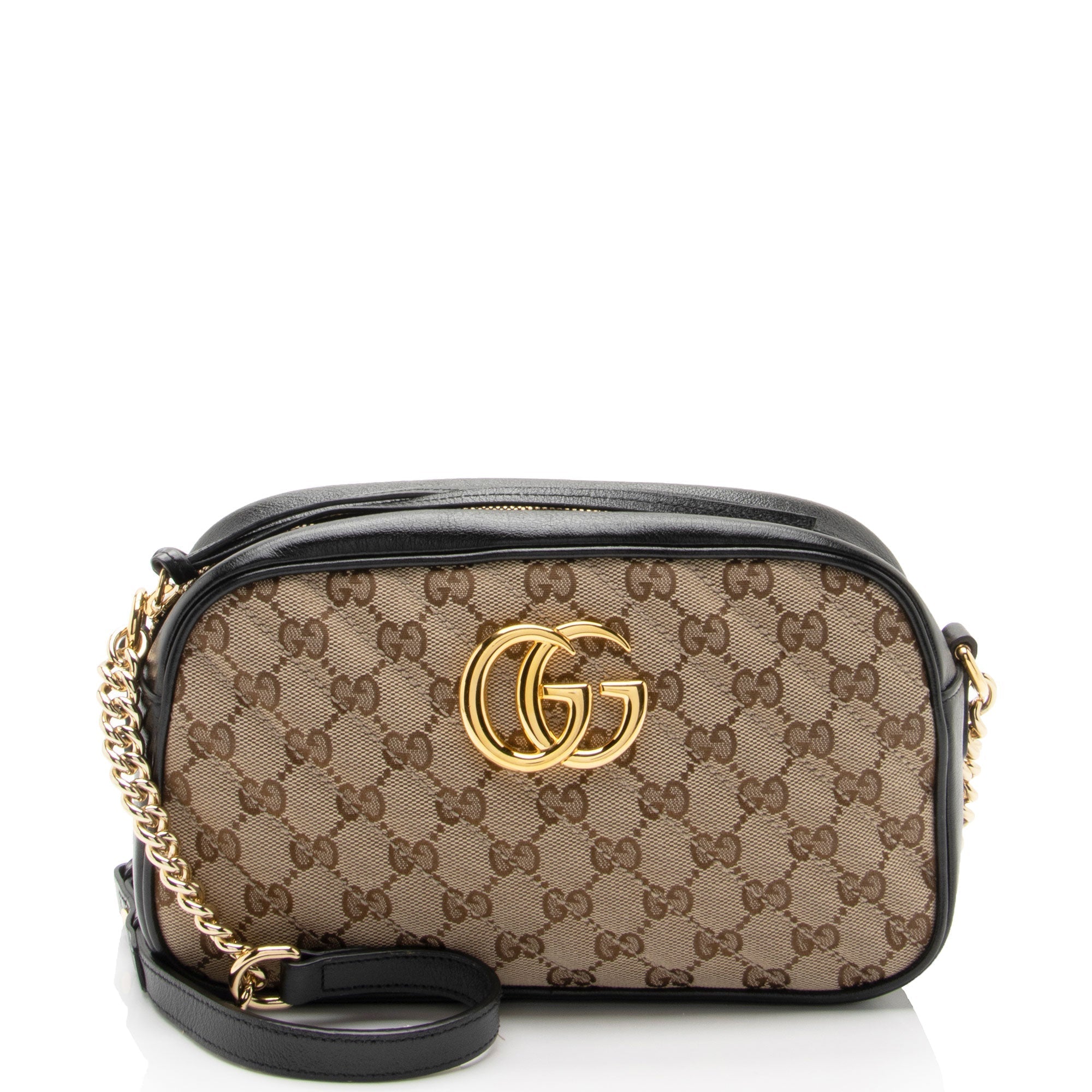 Gucci GG Canvas GG Marmont Small Shoulder Bag (SHF-kPDHre)
