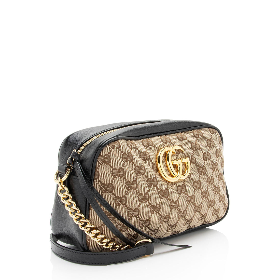 Gucci GG Canvas GG Marmont Small Shoulder Bag (SHF-vFaifH)