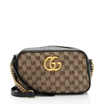 Gucci GG Canvas GG Marmont Small Shoulder Bag (SHF-b59UzC)