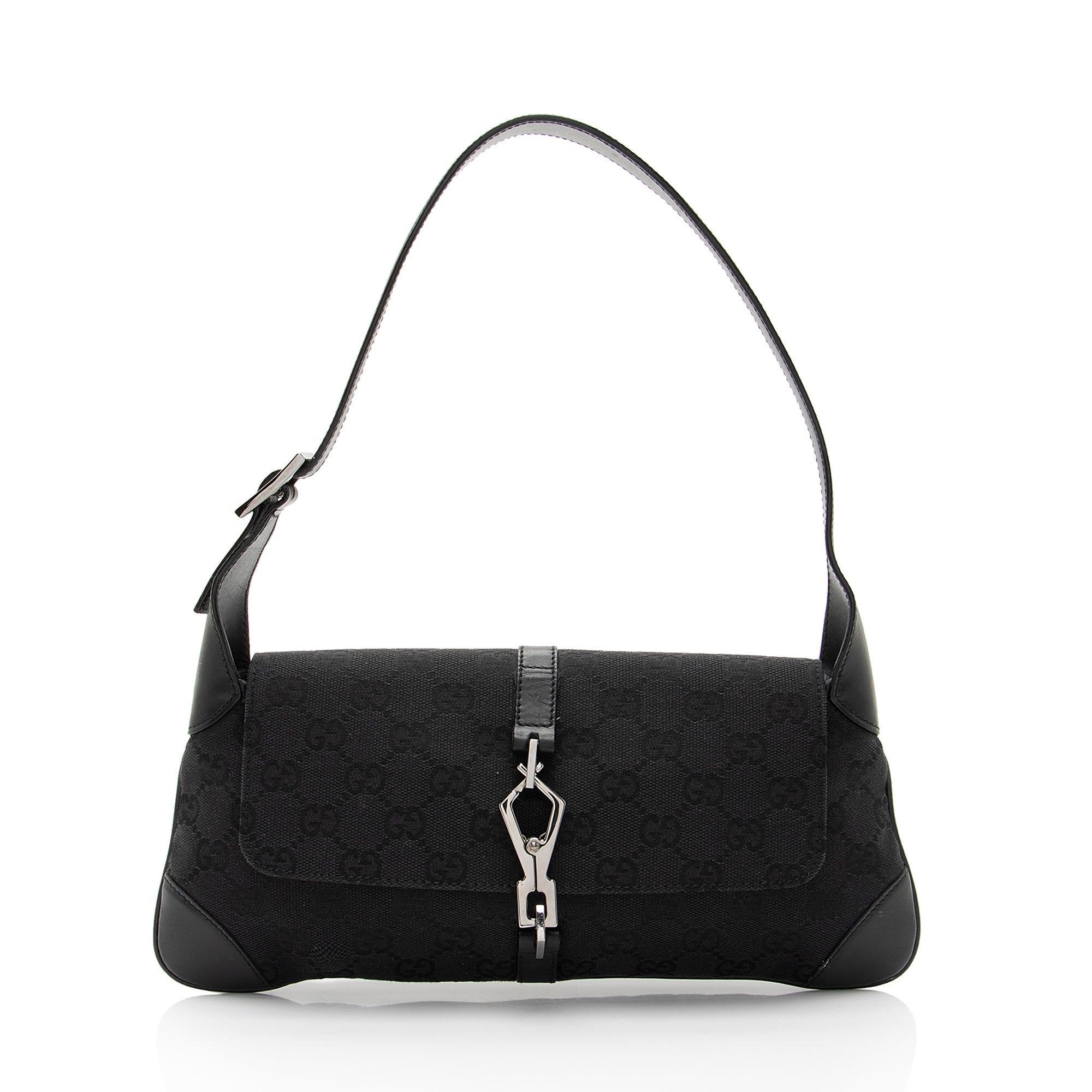 Gucci GG Canvas Jackie Small Shoulder Bag (SHF-e6LKFX)