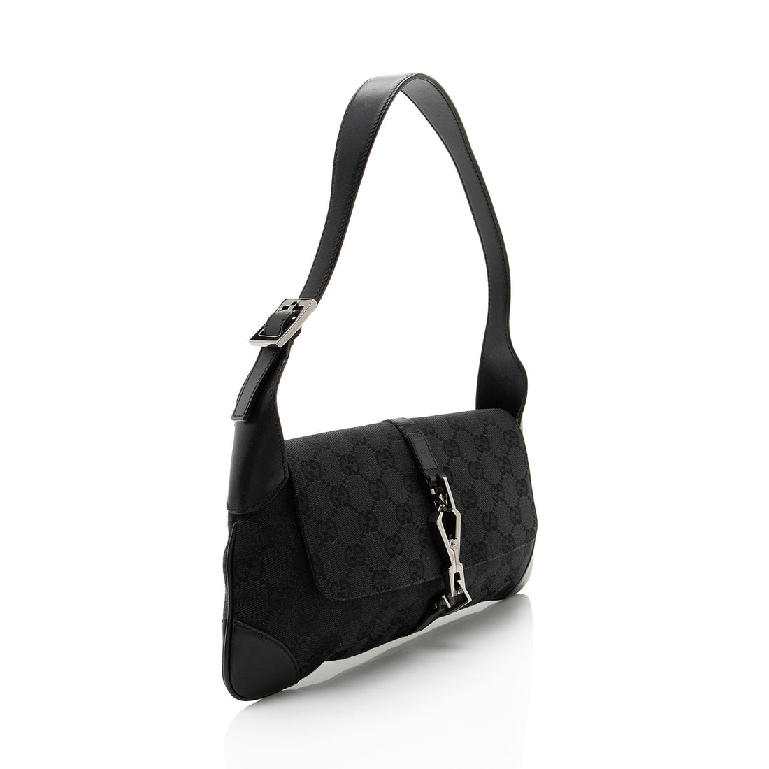 Gucci GG Canvas Jackie Small Shoulder Bag (SHF-e6LKFX)