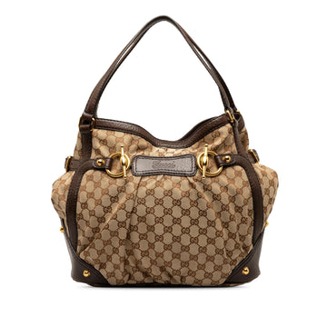 Gucci GG Canvas Jockey Shoulder Bag (SHG-CIMJ65)