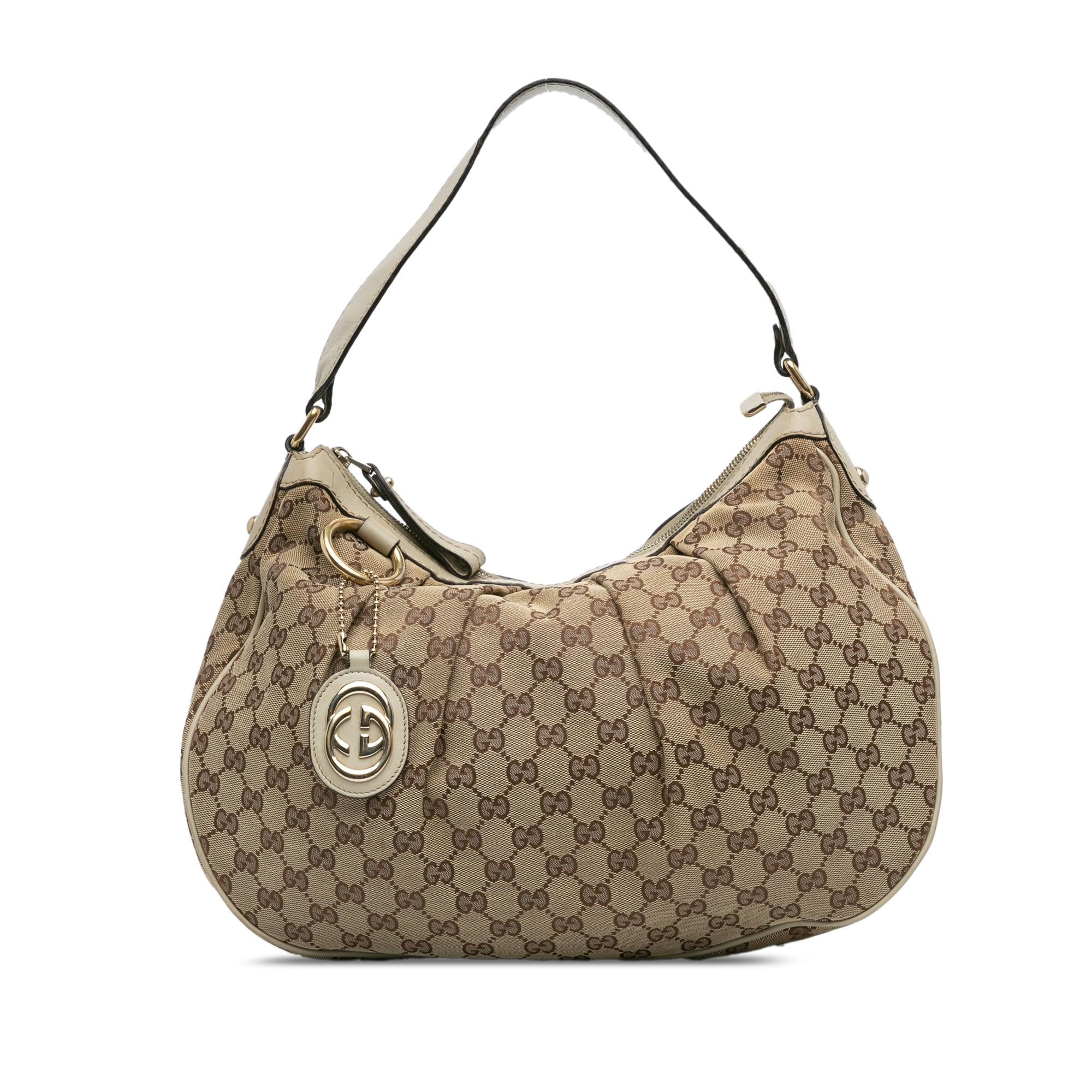 Gucci GG Canvas Sukey Shoulder Bag (SHG-iH53wW)