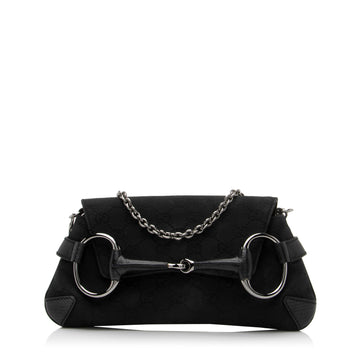 Gucci GG Canvas Tom Ford Horsebit Clutch (SHF-23391)
