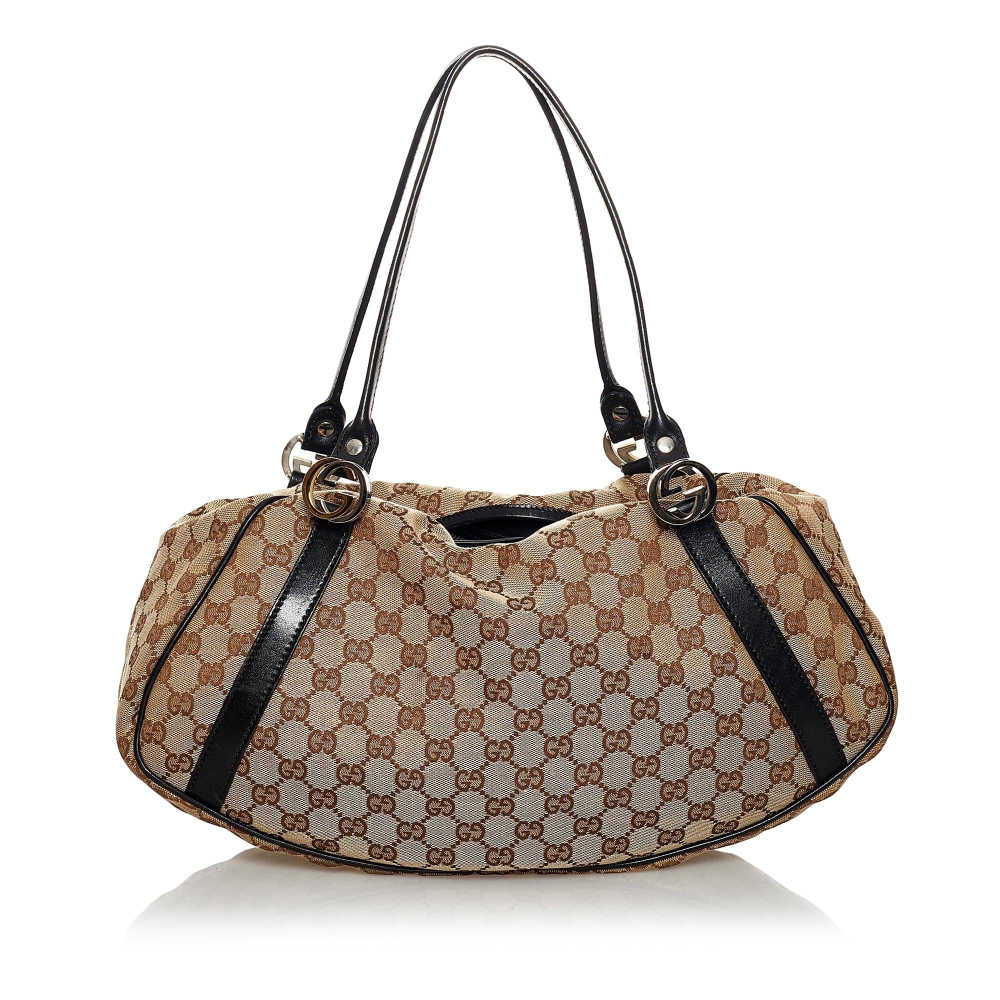 Gucci GG Canvas Twin Shoulder Bag (SHG-31114)