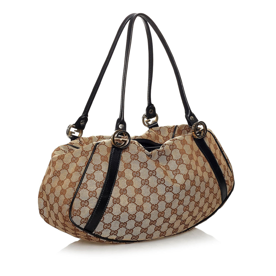 Gucci GG Canvas Twin Shoulder Bag (SHG-31114)