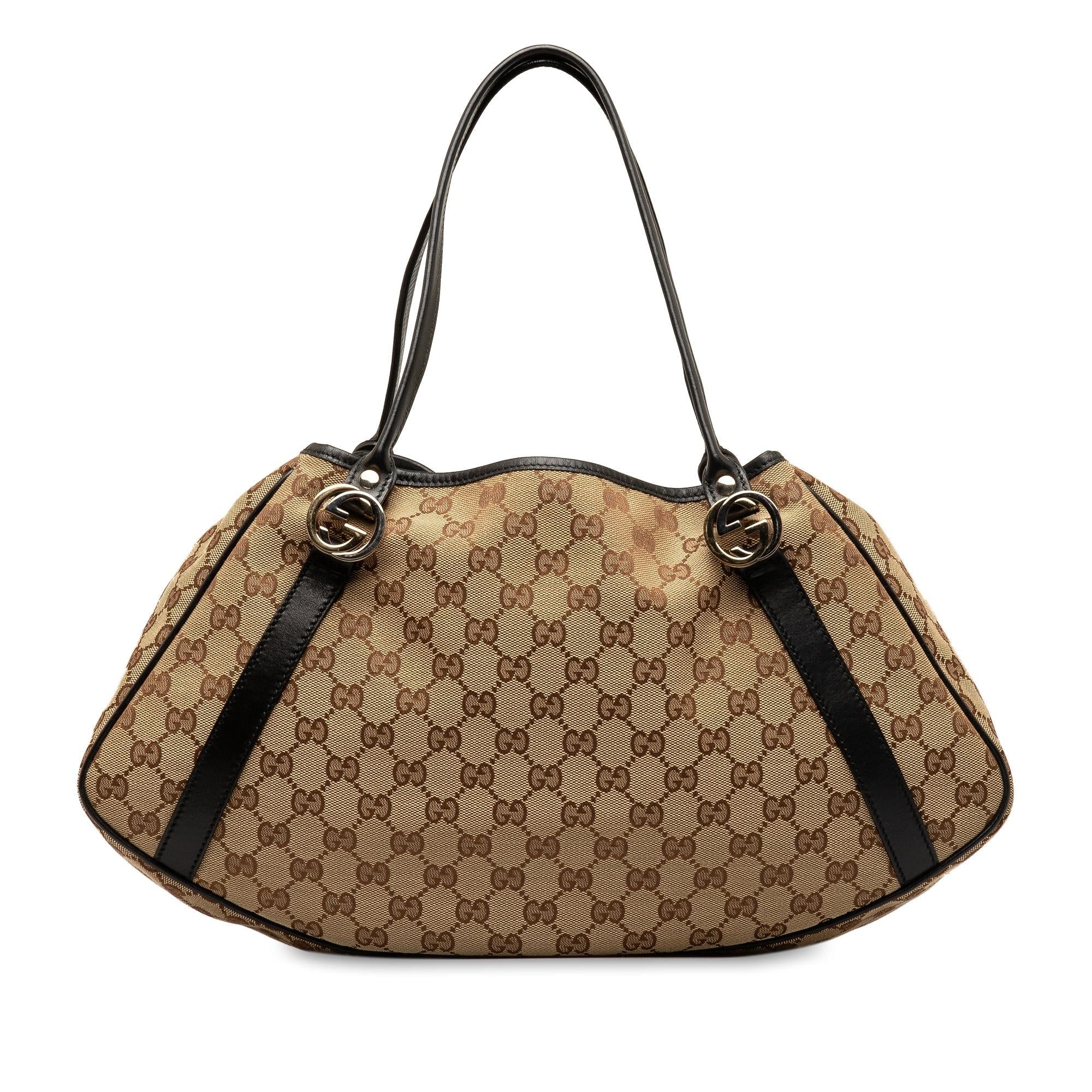 Gucci GG Canvas Twins Shoulder Bag (SHG-LegSUk)