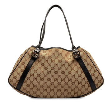 Gucci GG Canvas Twins Shoulder Bag (SHG-LegSUk)