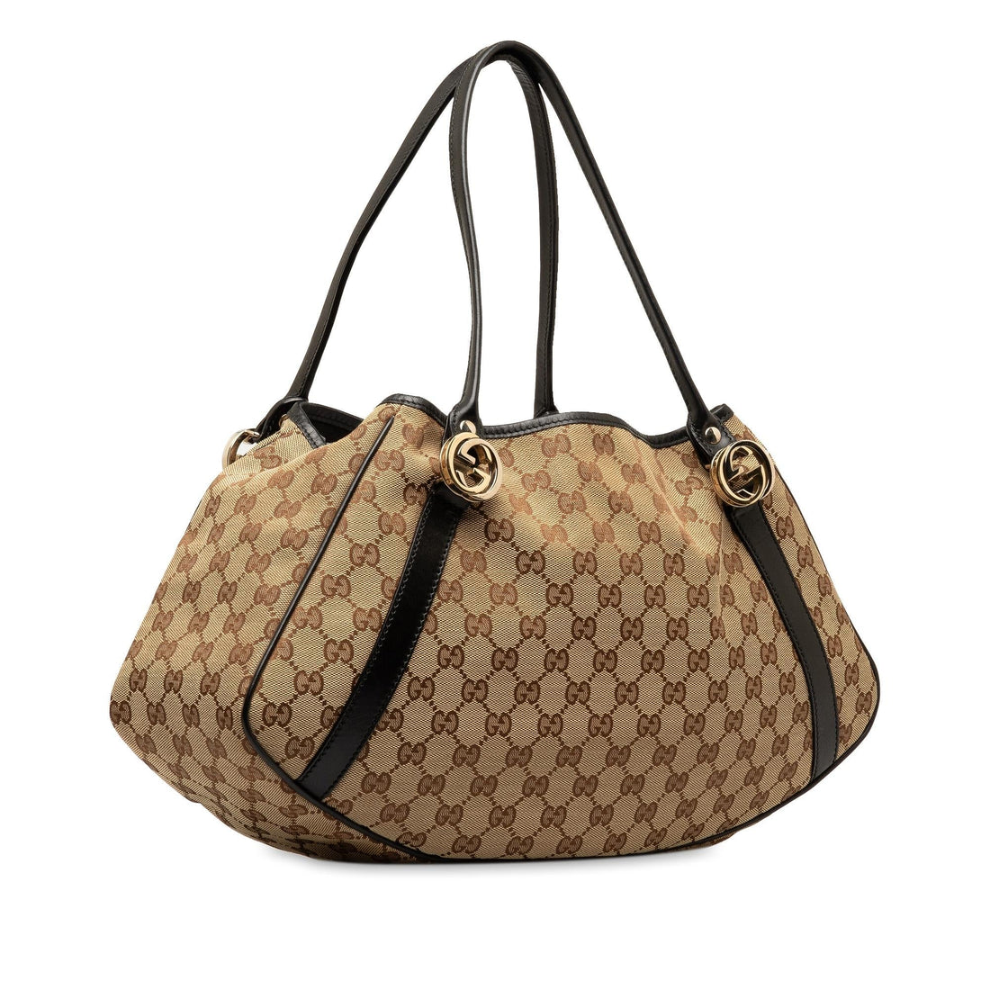 Gucci GG Canvas Twins Shoulder Bag (SHG-LegSUk)