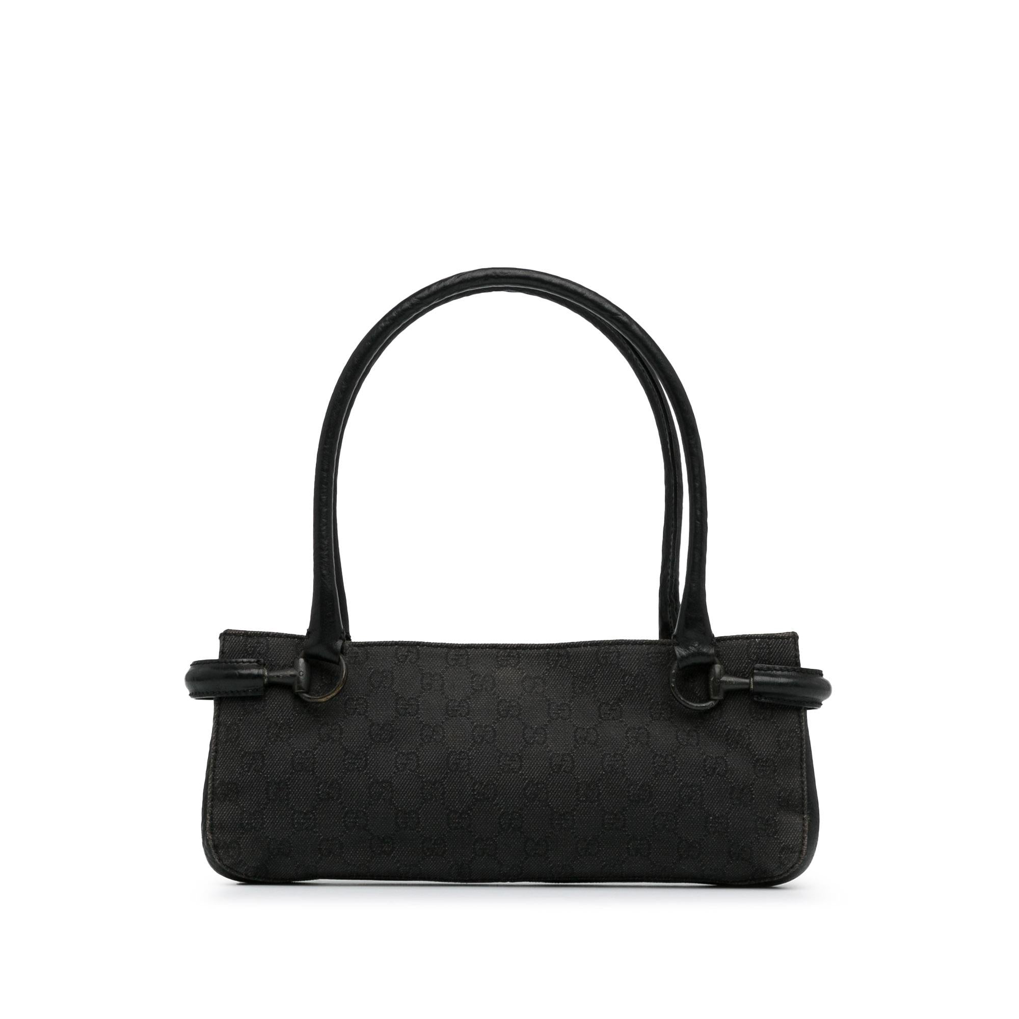 Gucci GG Denim Horsebit Shoulder Bag (SHG-ZaOqO1)