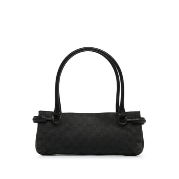 Gucci GG Denim Horsebit Shoulder Bag (SHG-ZaOqO1)