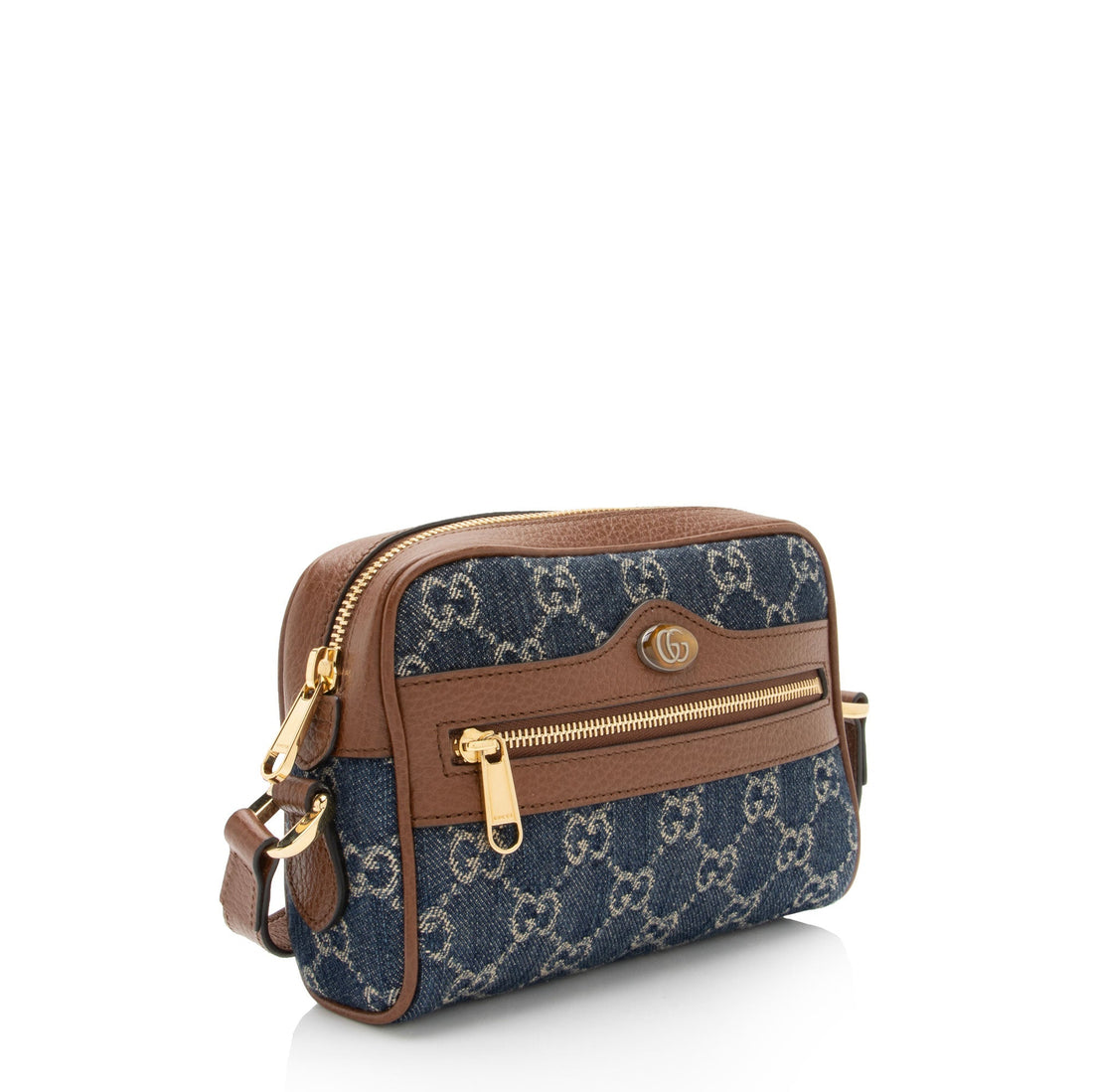 Gucci GG Denim Ophidia Mini Shoulder Bag (SHF-SFY9LT)