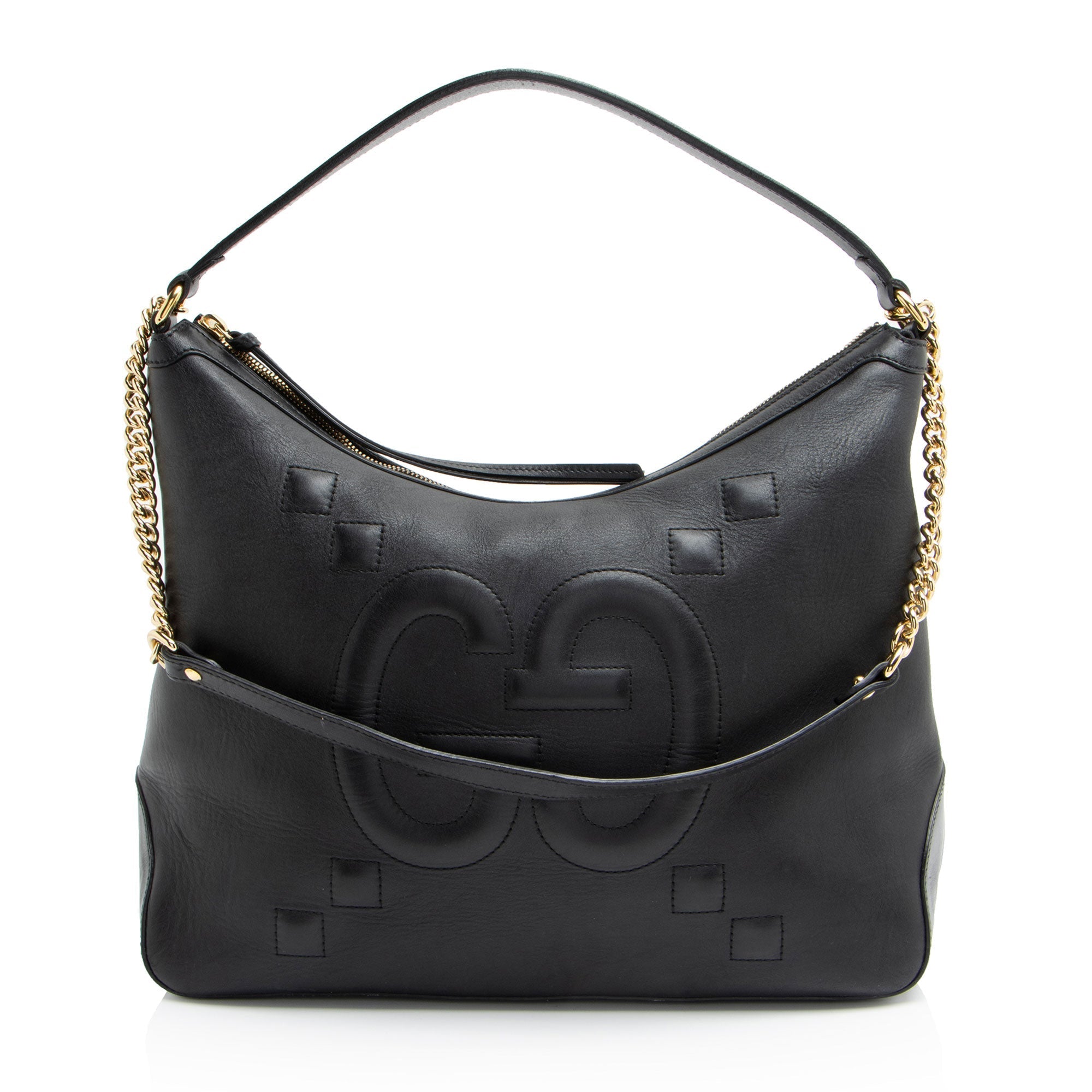 Gucci Jumbo GG Embossed Calfskin Apollo Large Shoulder Bag