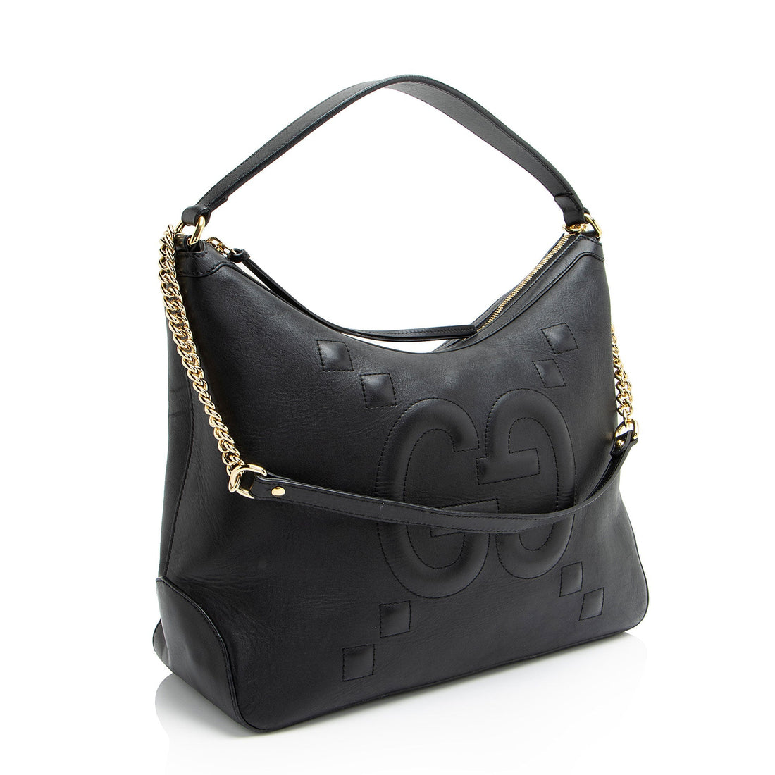 Gucci Jumbo GG Embossed Calfskin Apollo Large Shoulder Bag