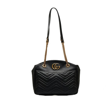 Gucci GG Marmont Matelasse Leather Shoulder Bag (SHG-dnIlcK)