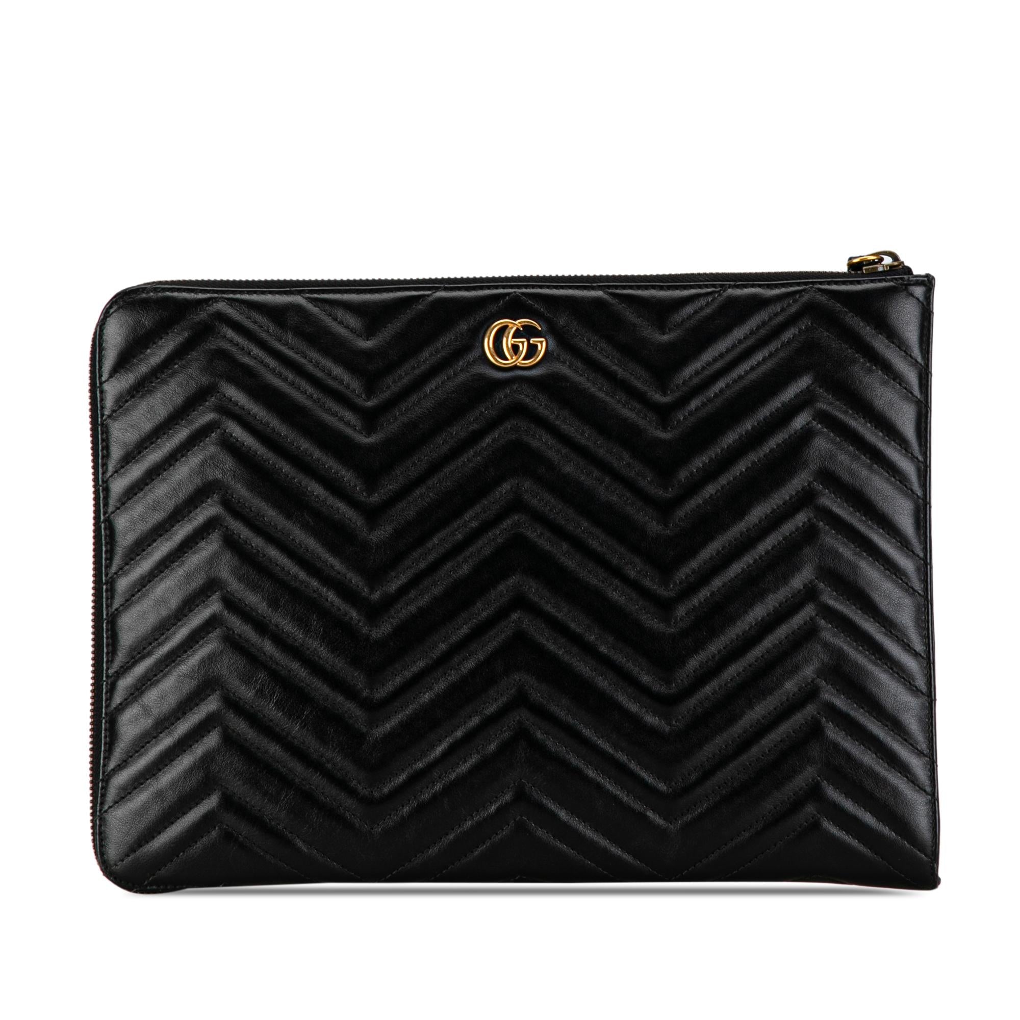 Gucci GG Marmont Portfolio Clutch (SHG-q2dVGz)