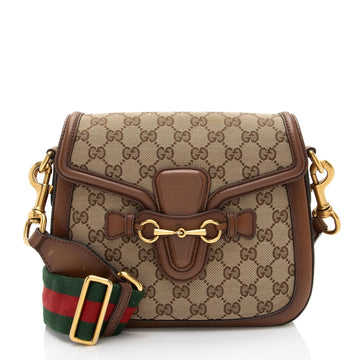 Gucci GG Original Lady Web Medium Shoulder Bag (SHF-zb626L)