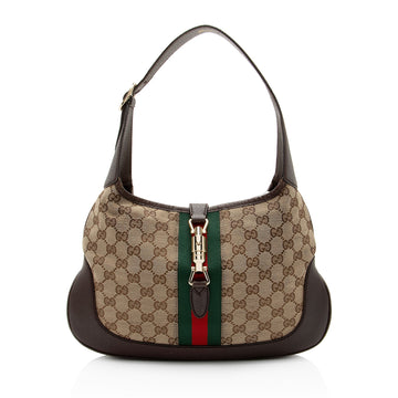 Gucci GG Canvas Jackie 1961 Small Shoulder Bag (SHF-NleaZy)