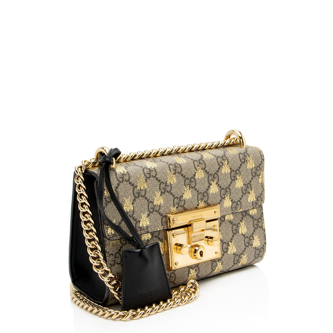 Gucci GG Supreme Bee Padlock Small Shoulder Bag