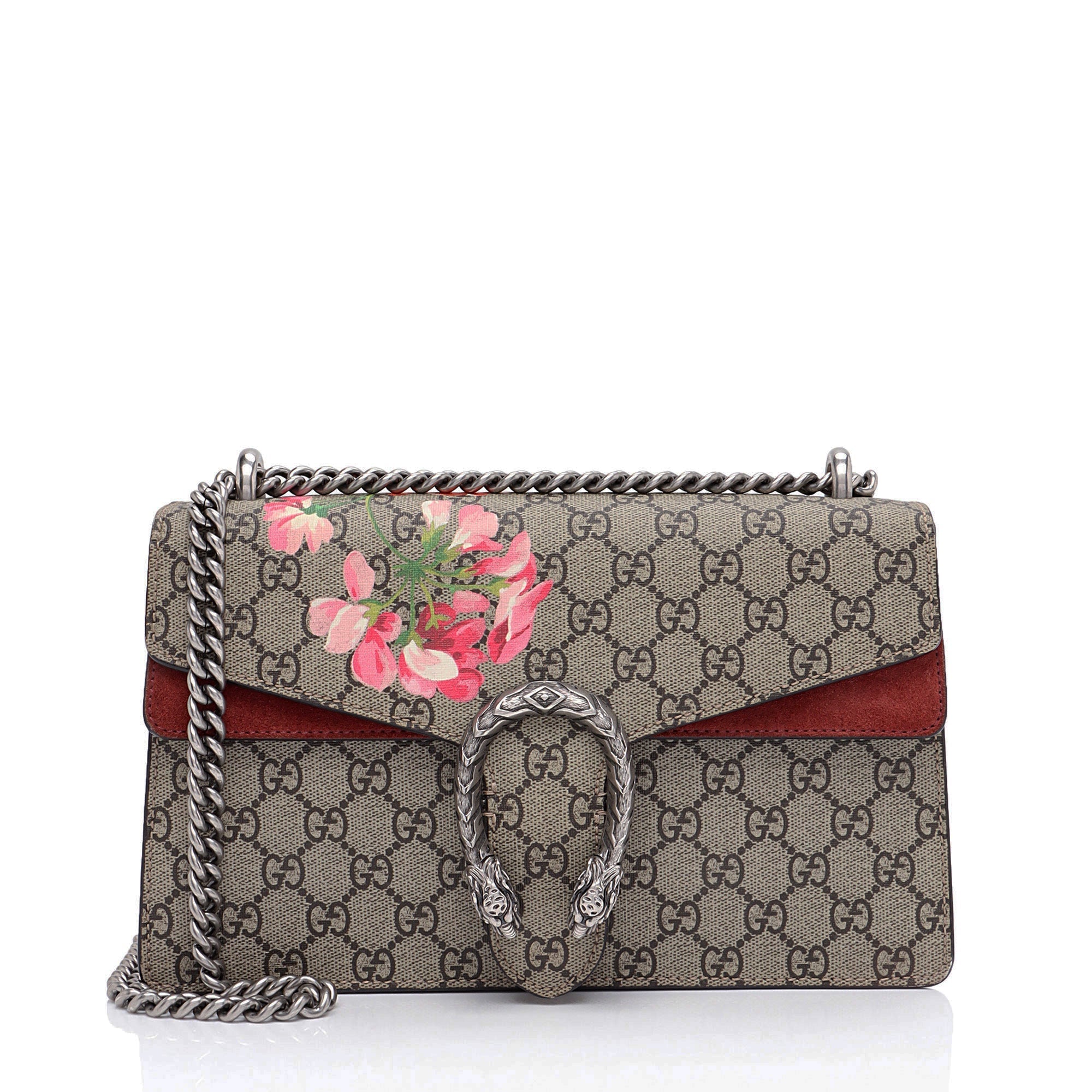Gucci GG Supreme Blooms Dionysus Small Shoulder Bag (SHF-oXxszK)