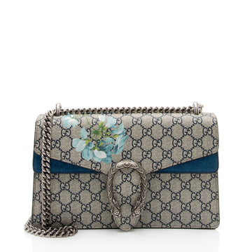 Gucci GG Supreme Blooms Dionysus Small Shoulder Bag (SHF-X2N0d4)