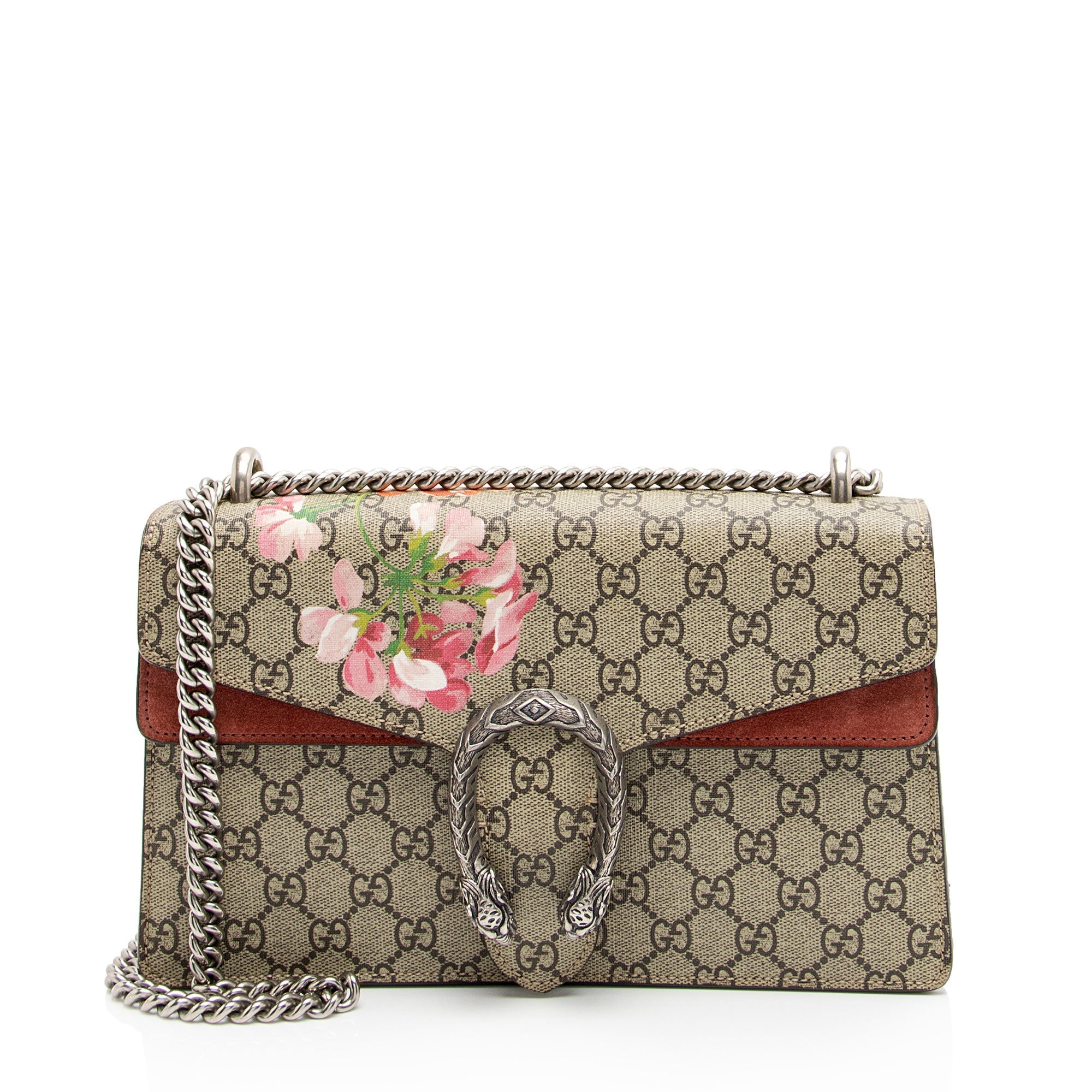 Gucci GG Supreme Blooms Dionysus Small Shoulder Bag (SHF-FbfbDG)