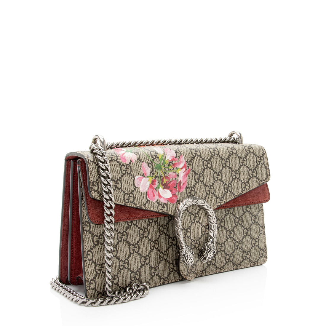 Gucci GG Supreme Blooms Dionysus Small Shoulder Bag (SHF-72Z9Ik)